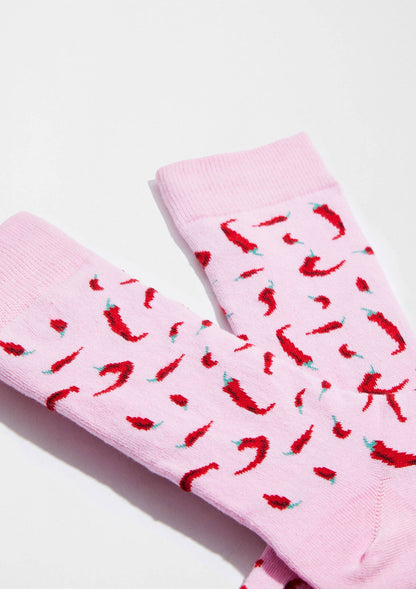 BeChilli Rose - Chaussettes en Coton Bio 100%