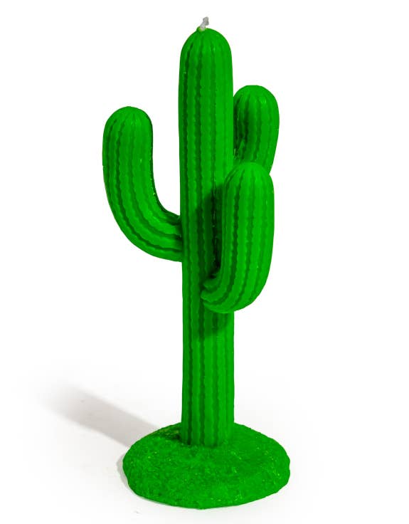 Green Cactus Candle