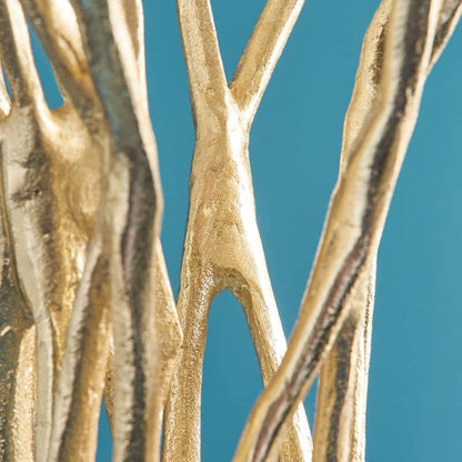 Chandelier Roots, aluminium doré, 25 x 22 x 63,5 cm