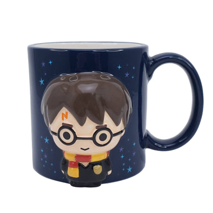 Caneca em relevo em caixa (350 ml) - Harry Potter Kawaii (Harry)