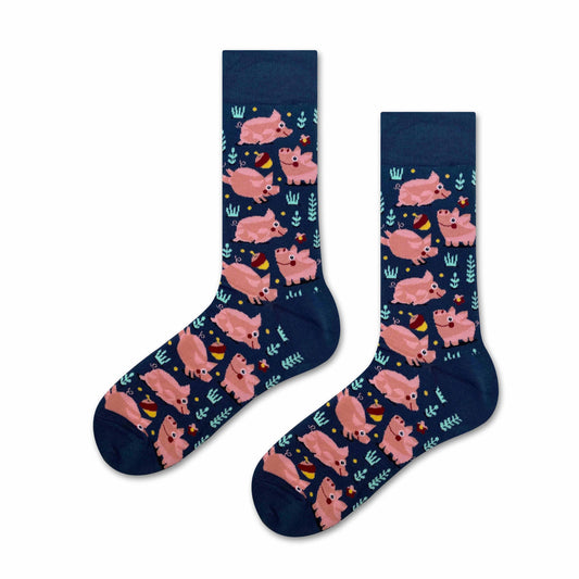 Chaussettes Cochons avec Glands