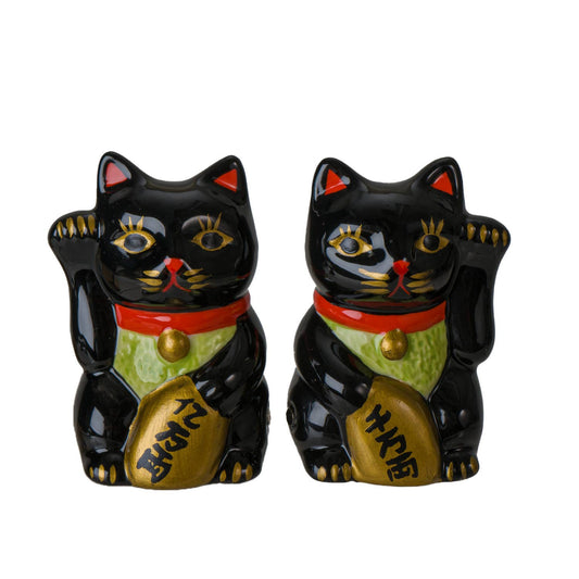 Salt & Pepper Lucky Black Cats