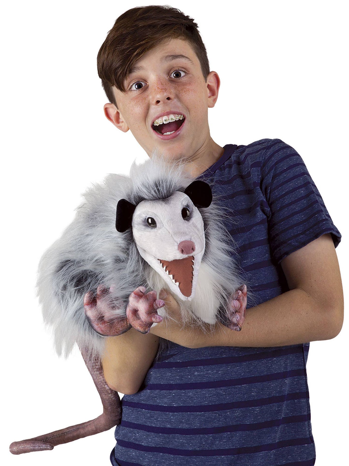 Marionnette à main Opossum Folkmanis réaliste