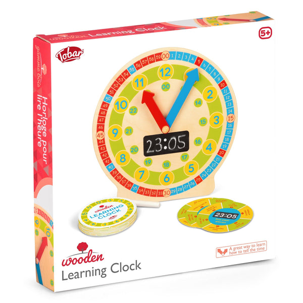 HORLOGE D'APPRENTISSAGE EN BOIS