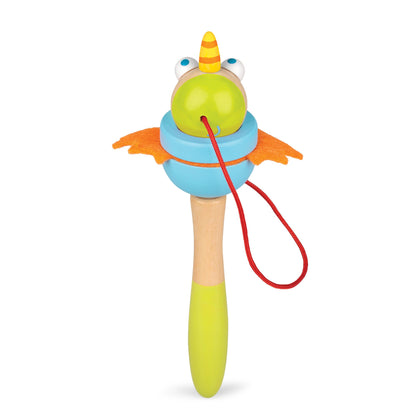 WOODEN UNICORN AND DRAGON CUP AND BALL - TESCO