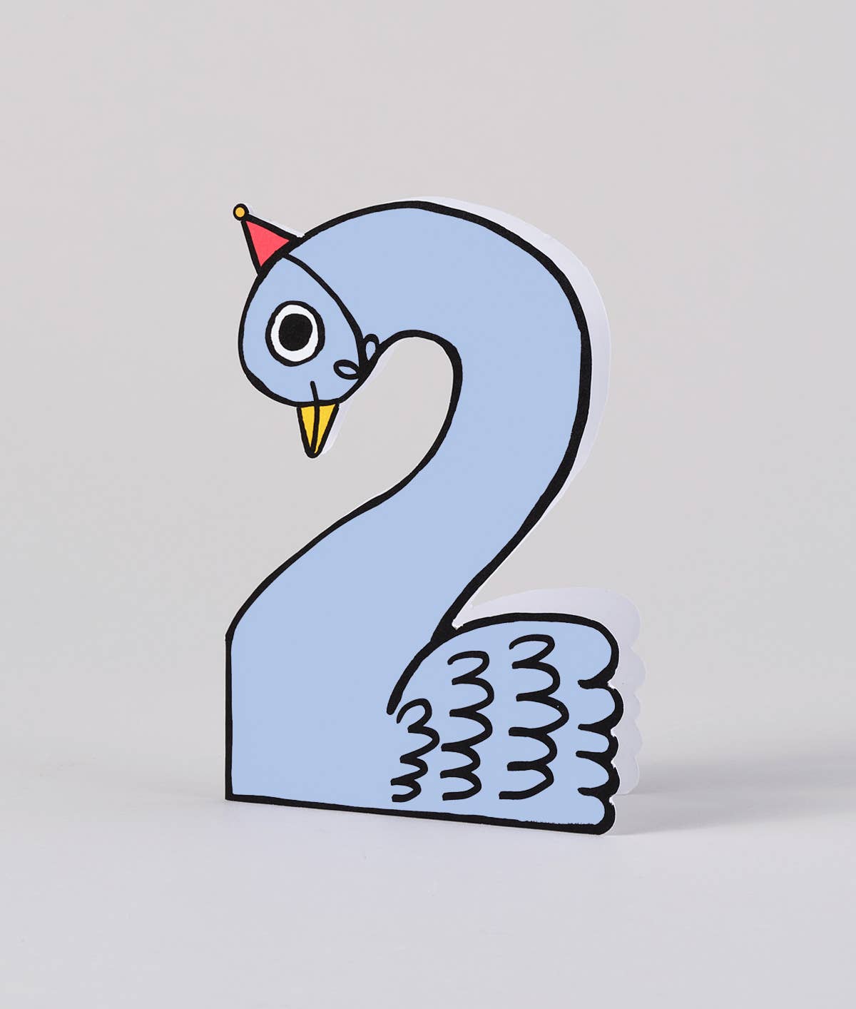Tarjeta de segundo cumpleaños de Swan