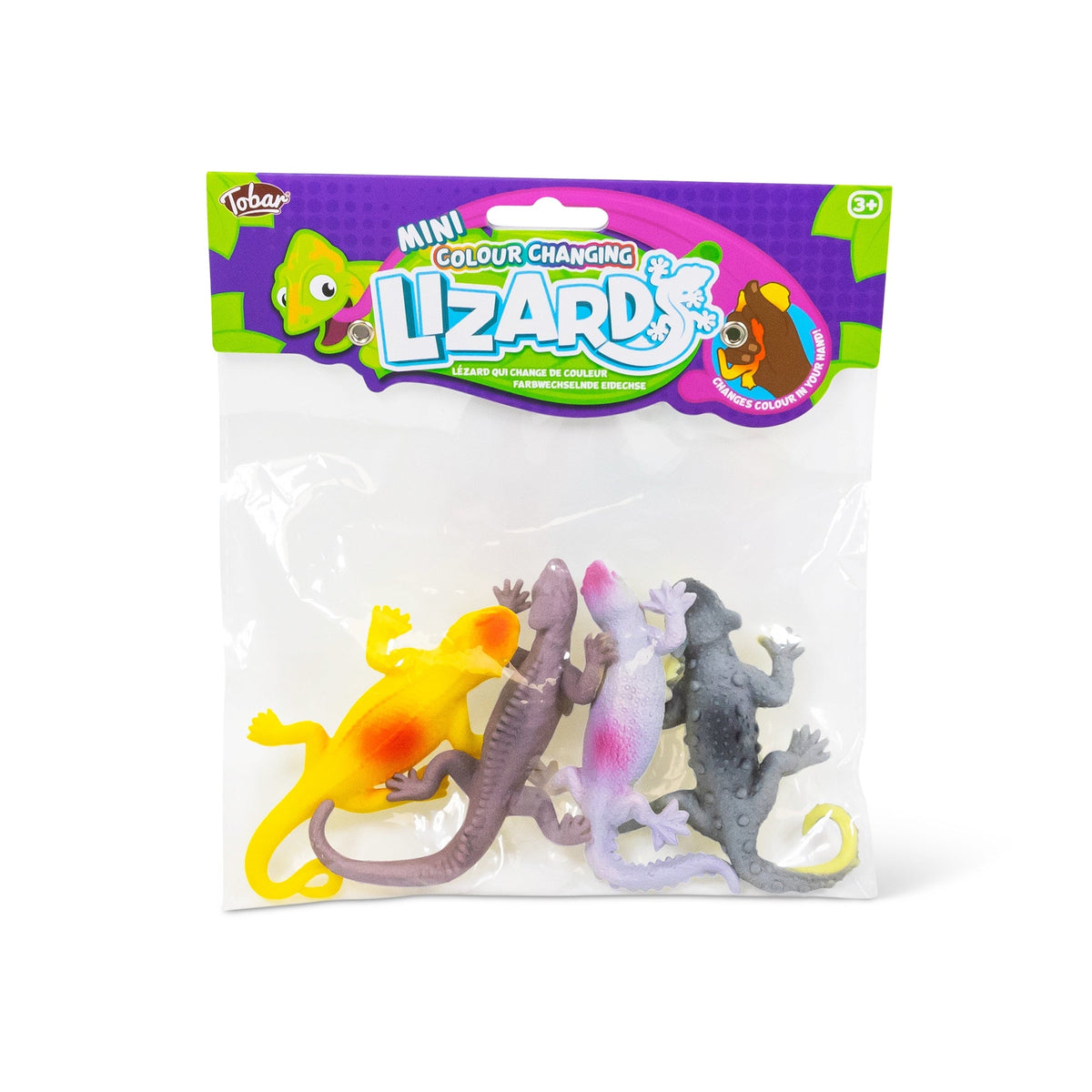 MINI LÉZARDS CHANGEANTS DE COULEUR 4PK