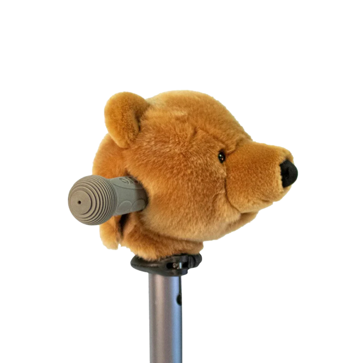 Accessoire tête d’ours brun pour vélo ou trottinette enfant