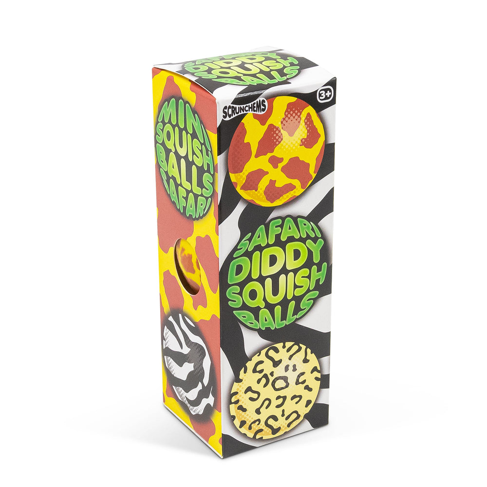 Scrunchems Safari Diddy Squish Balls – 3個セット