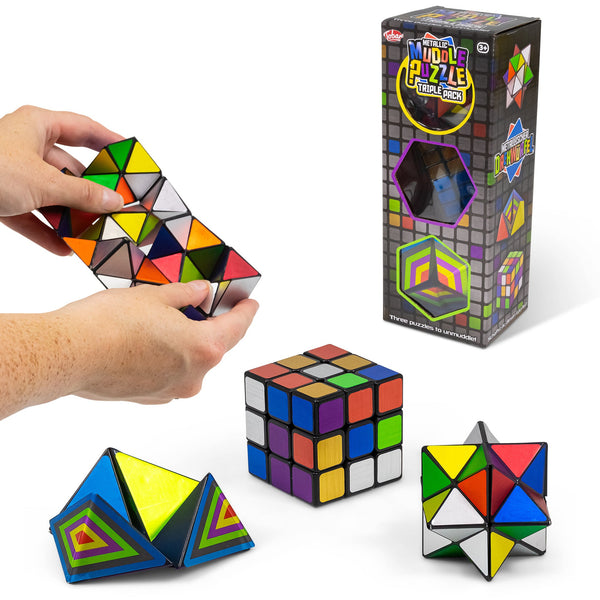 Puzzles Métalliques – Lot de 3