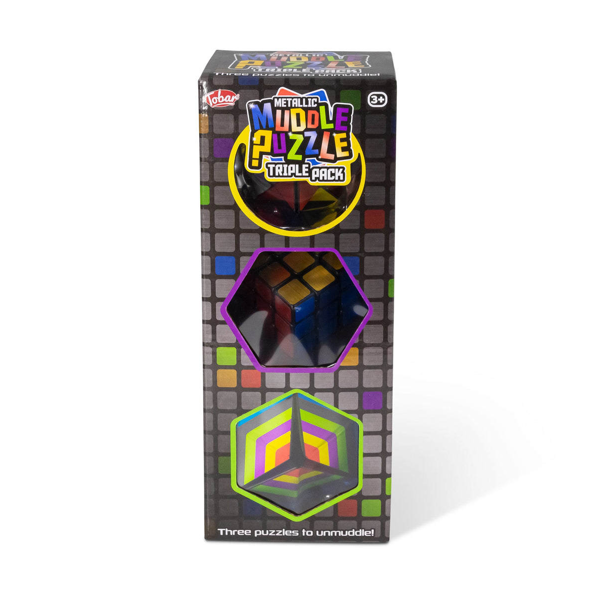 PACK DE TROIS PUZZLES MÉTALLIQUES