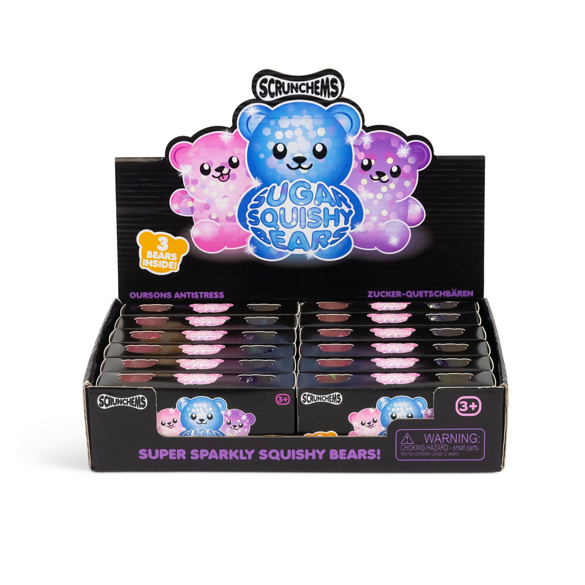 Oursons Sugar Diddy Scrunchems - Paquet de 3