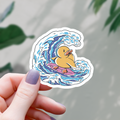 Surfer Duck Sticker