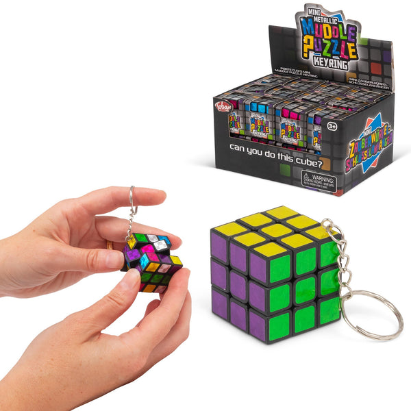 MINI PORTE-CLÉS PUZZLE MÉTALLIQUE