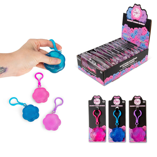 PORTE-CLÉS SUCRE FLOWER POWER SCRUNCHEMS