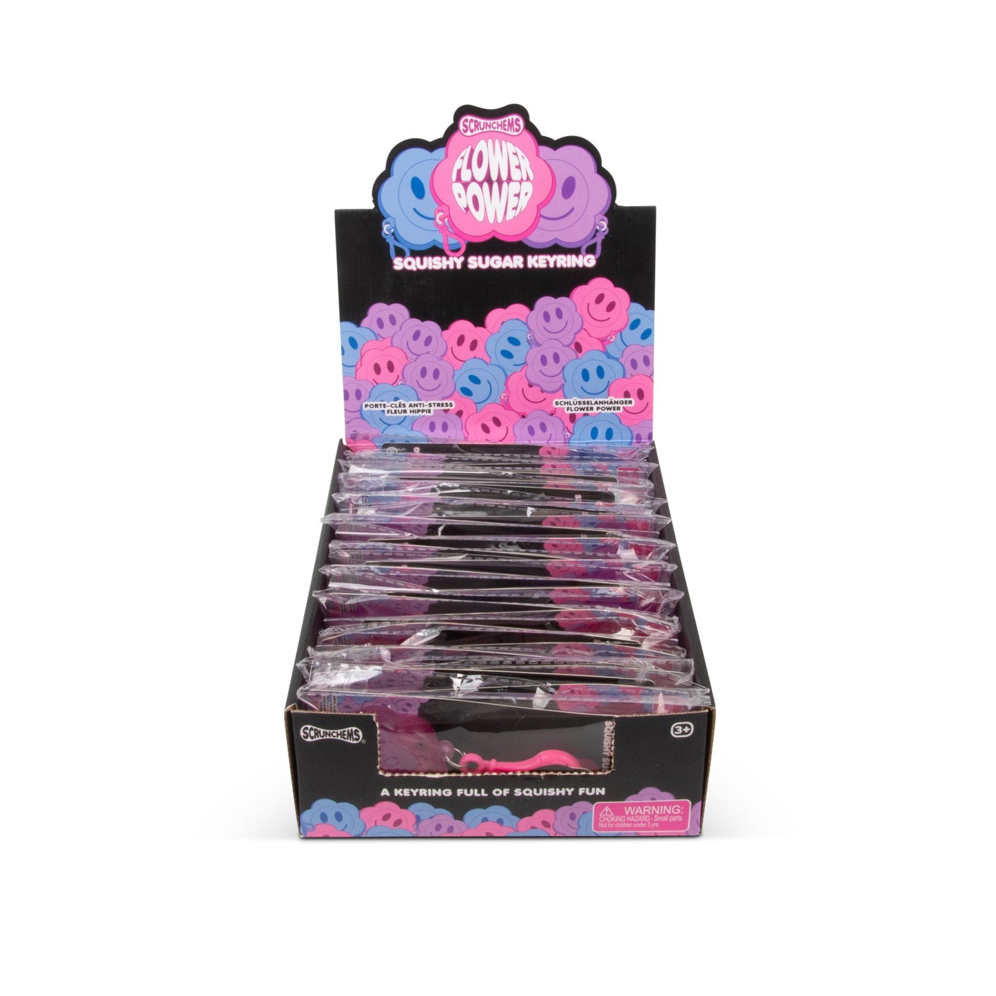 PORTE-CLÉS SUCRE FLOWER POWER SCRUNCHEMS