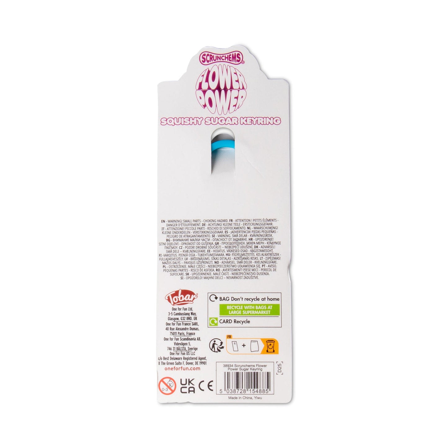 PORTE-CLÉS SUCRE FLOWER POWER SCRUNCHEMS