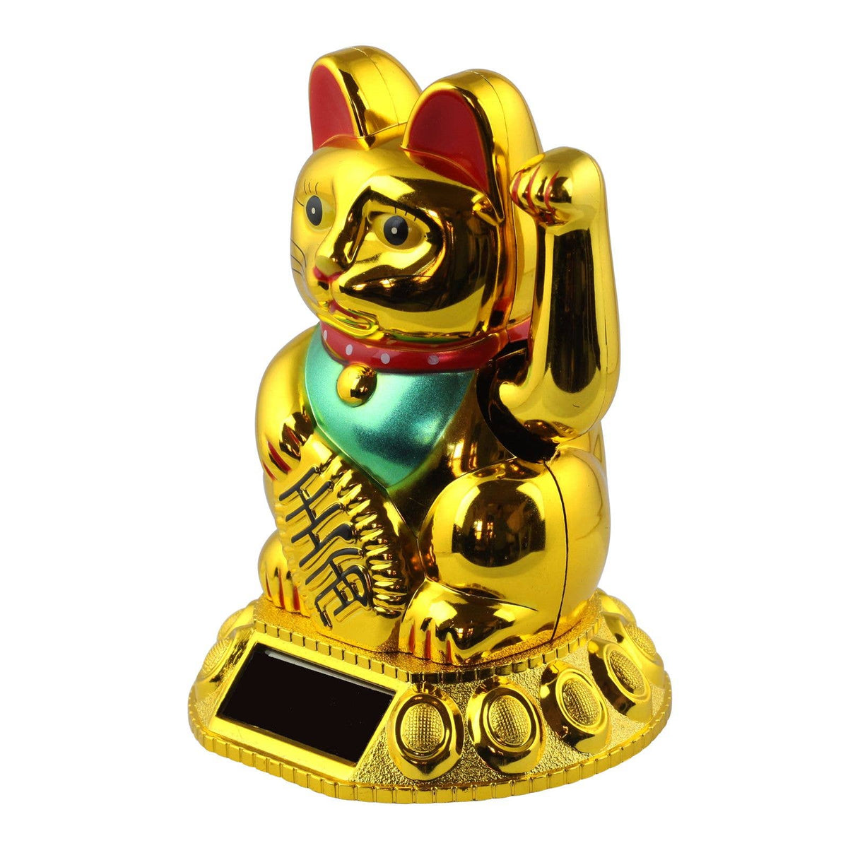 ソーラー金色の招き猫 10.5cm