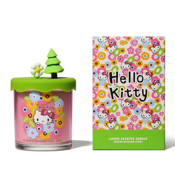 Vela perfumada Hello Kitty Seasons, Flor de primavera, tapa 3D