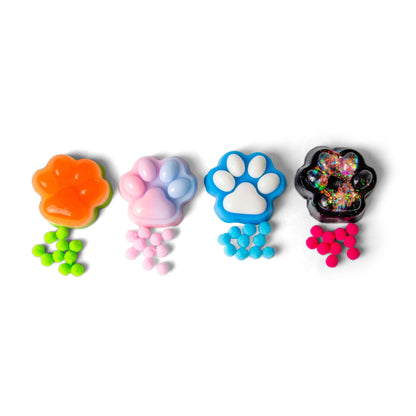 SCRUNCHEMS EMPREINTES DE PATTES COLLANTES ET SQUISHY