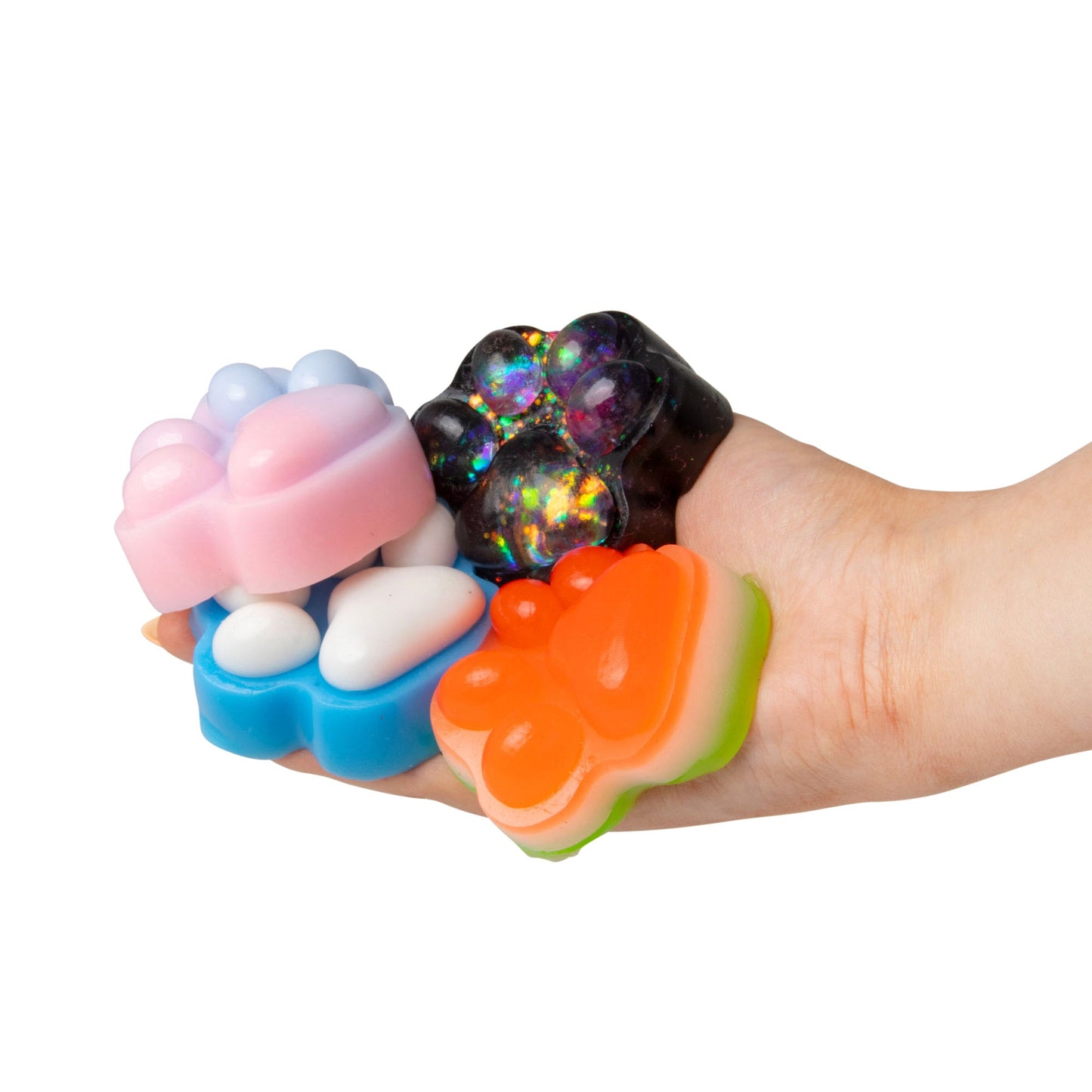 SCRUNCHEMS EMPREINTES DE PATTES COLLANTES ET SQUISHY