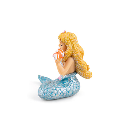 Silver Mermaid Figurine