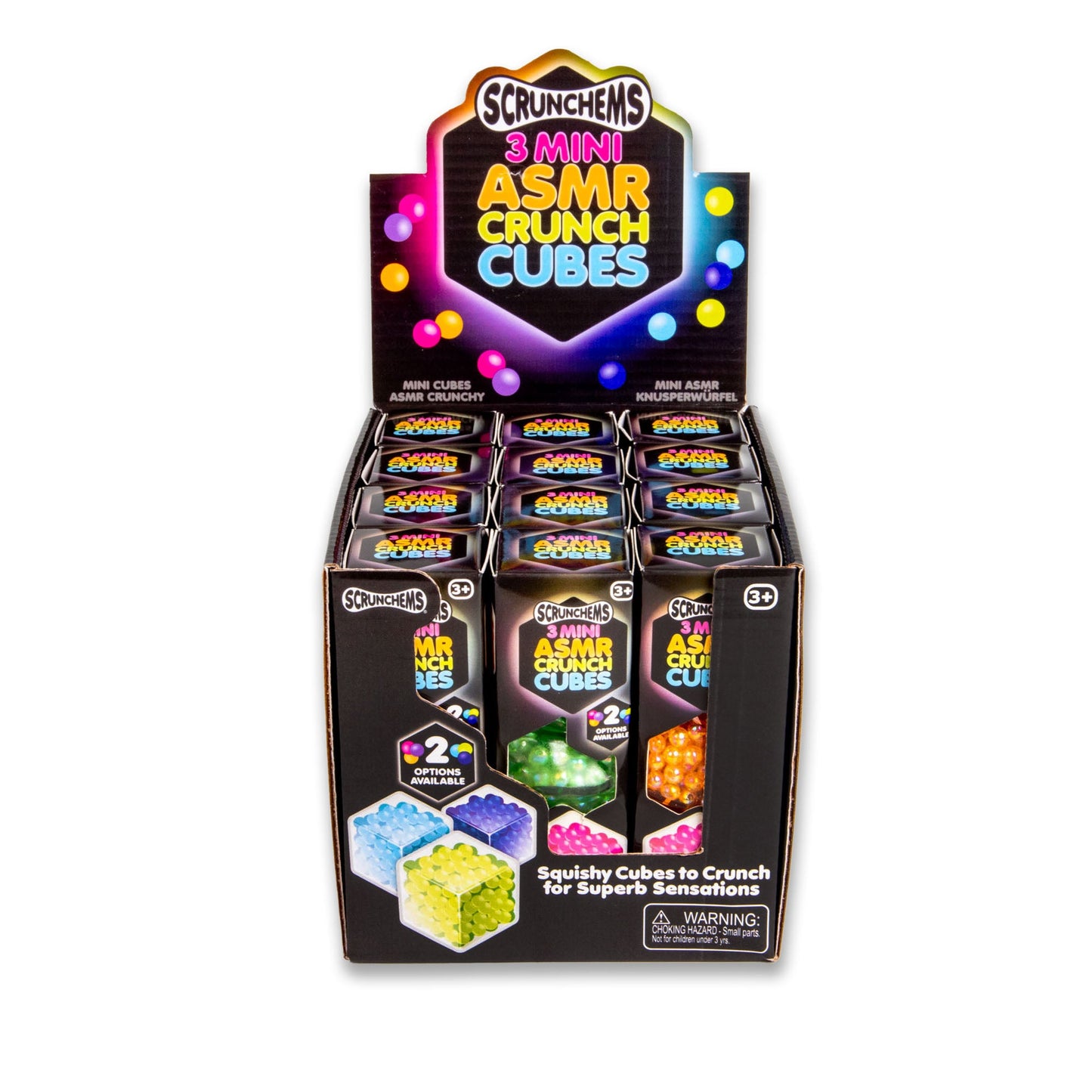 SCRUNCHEMS MINI ASMR CRUNCH CUBES 3PK