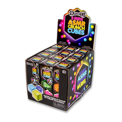 SCRUNCHEMS MINI ASMR CRUNCH CUBES 3PK