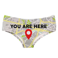 Bragas "Estás aquí"