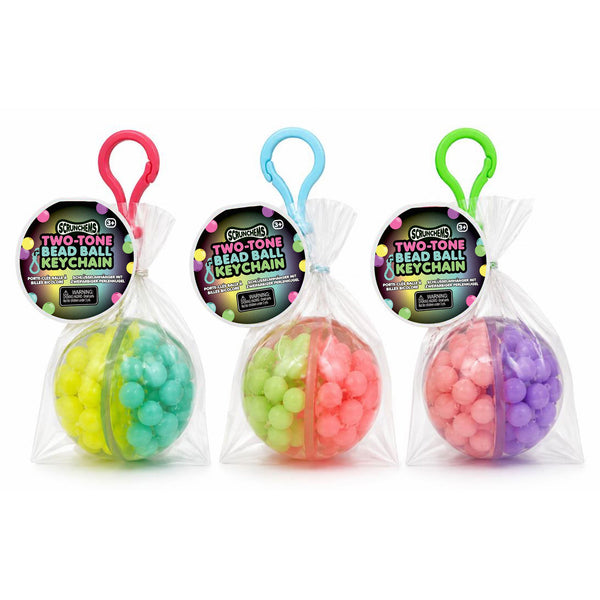 Scrunchems Portachiavi Bead Ball Bicolore – Modello Assortito