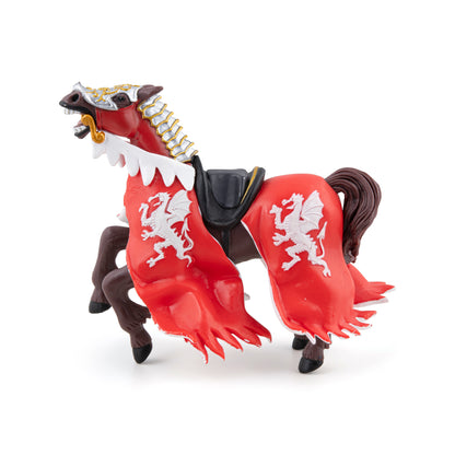 King's Horseman figurine with red dragon
