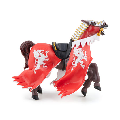 King's Horseman figurine with red dragon