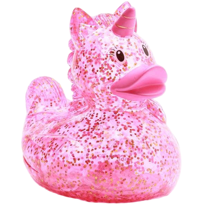 Canard Licorne Rose Pailleté