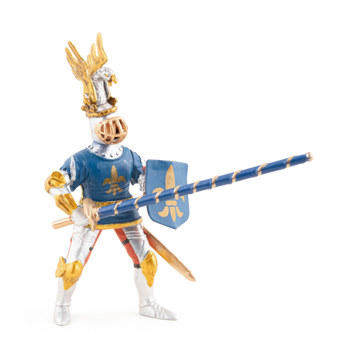 Figurine Chevalier bleu fleur de lys