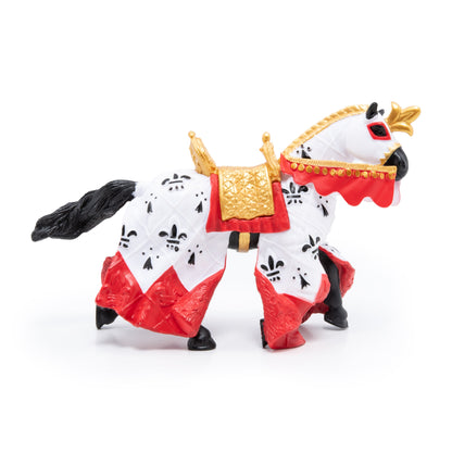 Figurine Cheval du roi Arthur rouge