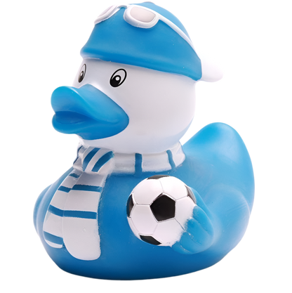 Blue Football Supporter Duck