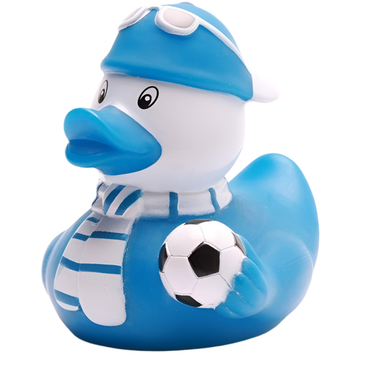 Blue Football Supporter Duck