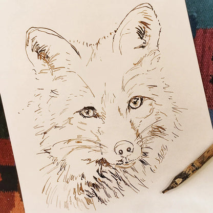 Watercolor Fox Greeting Card