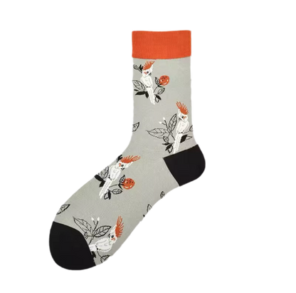 chaussettes grises cacatoes mrcol