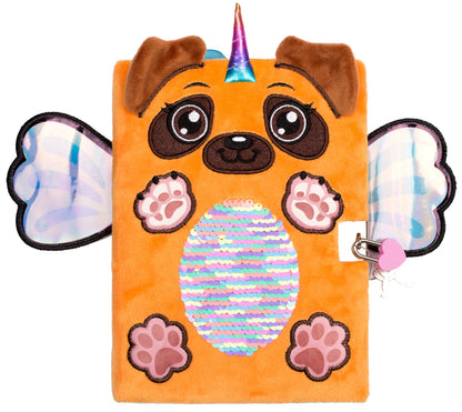 Carnet en peluche – 3D – carlin Wings