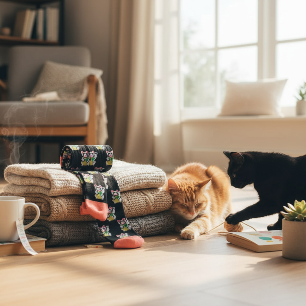 Chaussettes Chats Chanceux