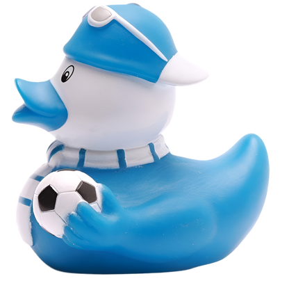 Blue Football Supporter Duck