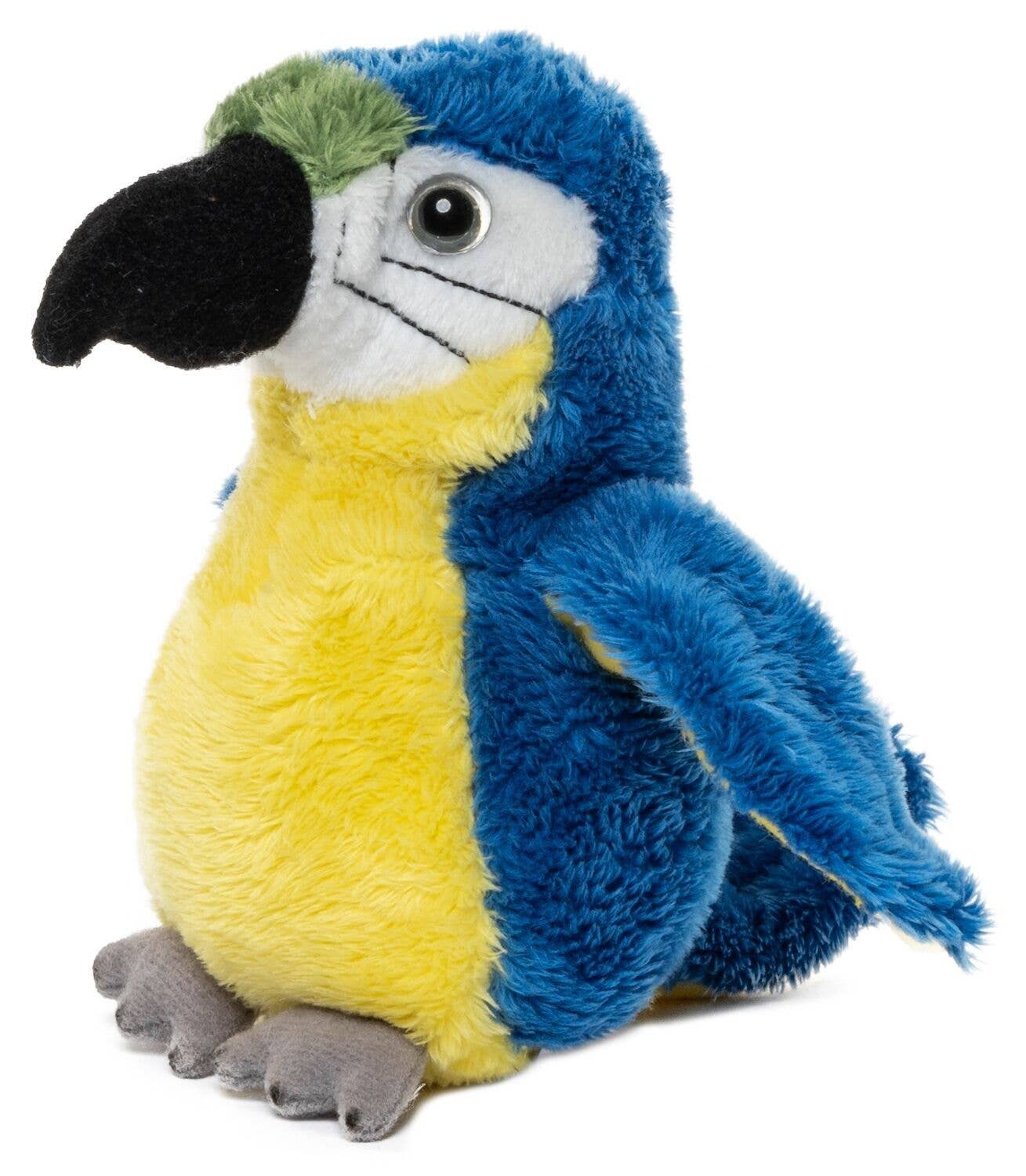Peluche de loro azul