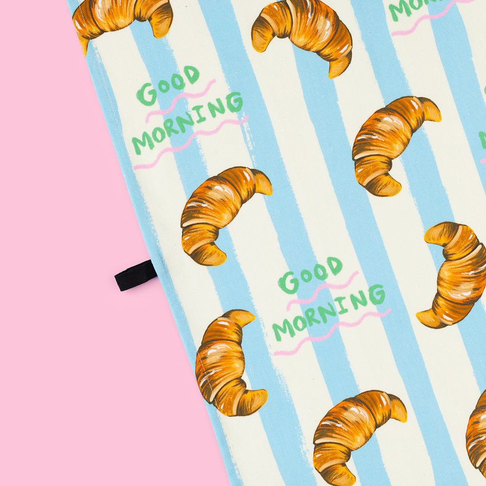 Torchon Croissant « Good Morning »