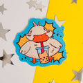 Pegatina del pato Boba