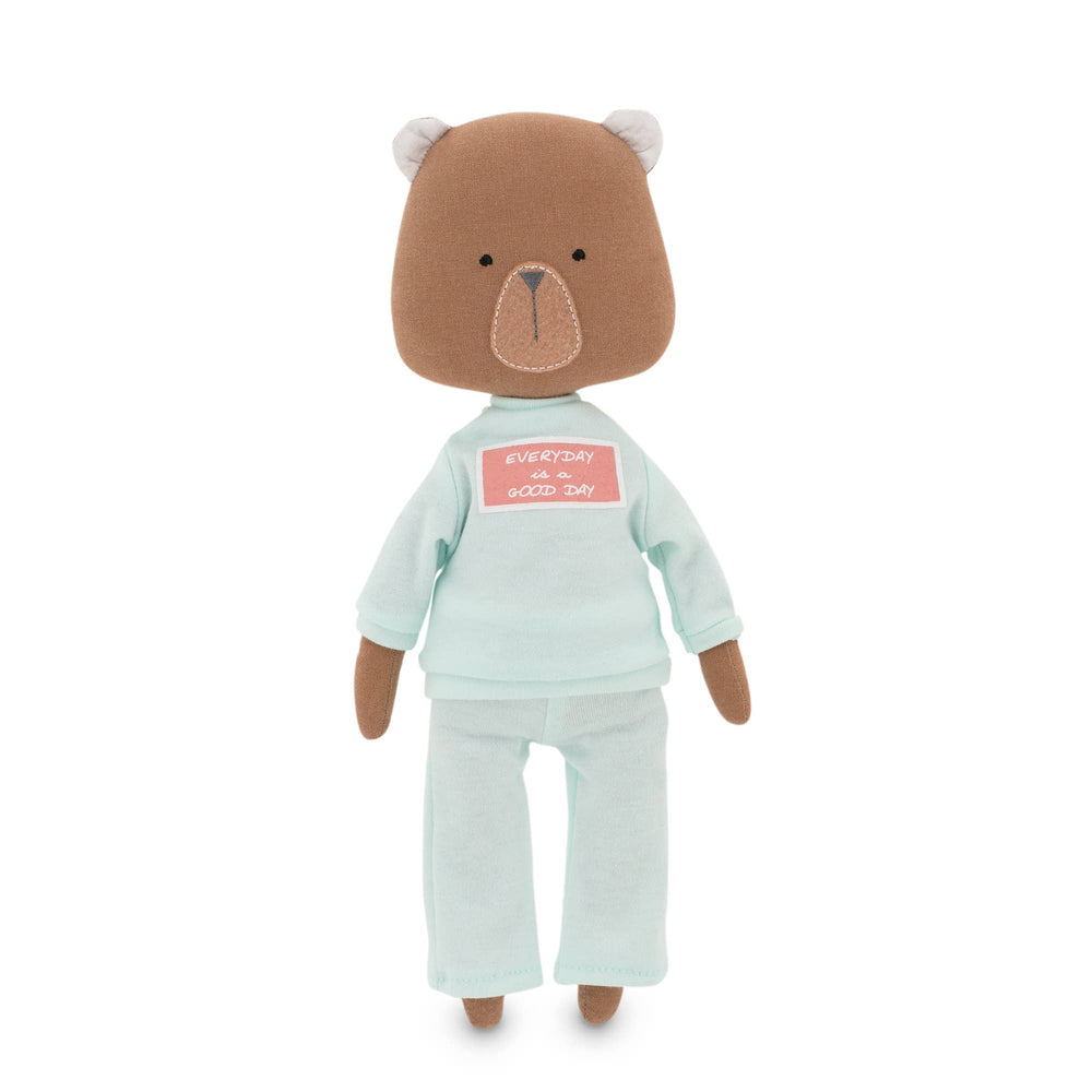 Oscar l'Ours en Peluche : Ensemble Vêtements et Queue de Sirène - 29 cm