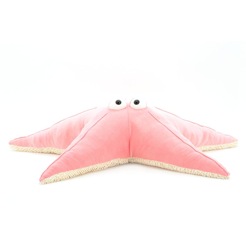 Roze pluche zeester - 80 cm - 0+