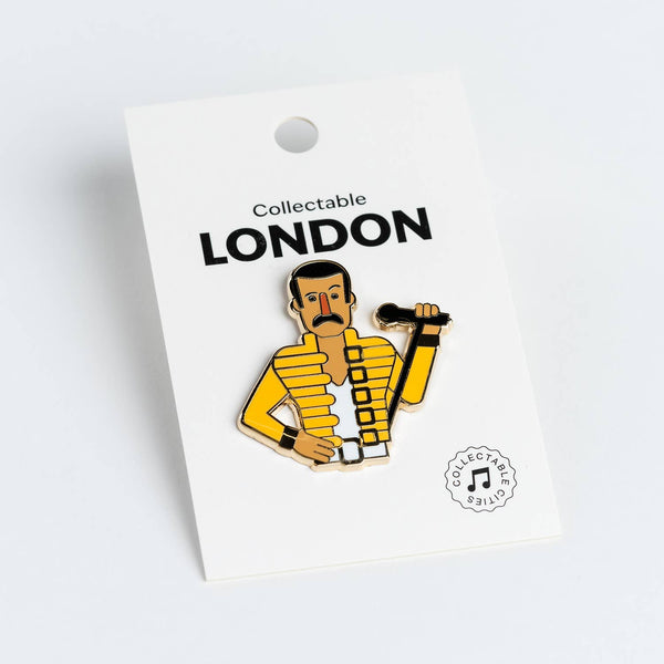 Spilla smaltata di Freddie Mercury