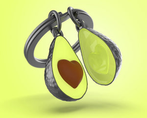 Avocado-Schlüsselanhänger