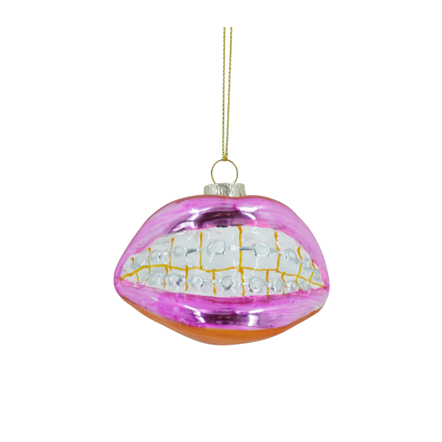 Boule de Noël Bouche avec appareil dentaire